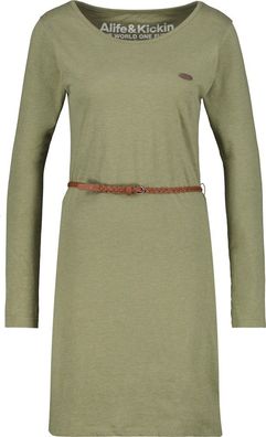 Alife & Kickin Damen Sommerkleid EllinAK A Longsleeve Dress Dust Melange