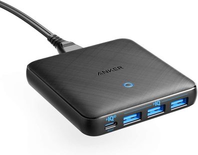 Anker PowerPort Atom III Slim USB-C Ladegerät 65W 4-Port PIQ 3.0 iPhone Android