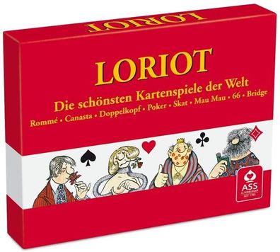 ASS Altenburger 22571007 Loriot Rommé Canasta Bridge Poker Skat Kartenspiel