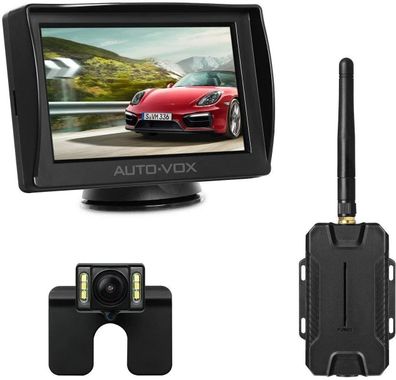 AUTO-VOX Wireless Rückfahrkamera drahtlos Nachtsicht IP68 Auto KFZ PKW