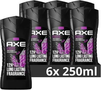 Axe Excite Intense Attraction Duschgel Männer Körperpflege 6 x 250 ml 6er Pack