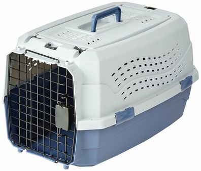 Basics Transportbox für Haustiere Hund Katze mit 2 Türen Dachöffnung 58 cm