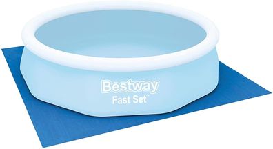 Bestway 58001 Bodenplane 335 x 335 cm Pool Garten Zubehör Unterlage Plane blau