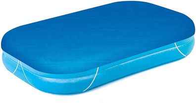 Bestway 58319 Abdeckplane Family Pool Befestigungsseile blau 262 x 175 x 51 cm