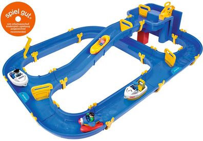 BIG 55100 Waterplay Niagara Wasserbahn mit viel Zubehör Spielzeug Outdoor blau