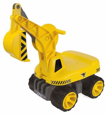 BIG 800055811 Power Worker Maxi Digger Aufsitzbagger Sitzhöhe 24 cm Spielzeug