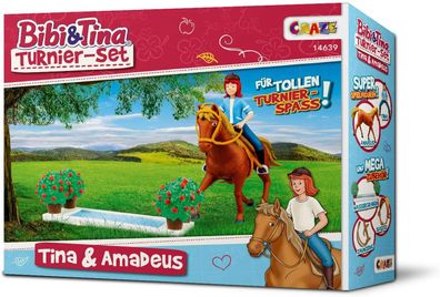 CRAZE 14639 Bibi & Tina Turnierset Tina Amadeus Spielfiguren Spielzeug Pferd