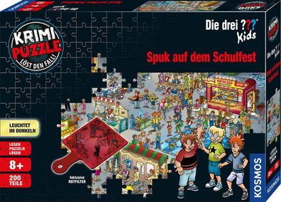 KOSMOS 697983 Krimi Puzzle Die drei ??? Fragezeichen Kids Spuk auf dem Schulfest