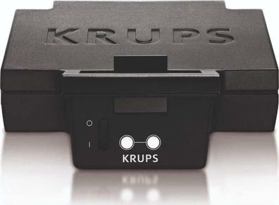 Krups Sandwichmaker Toaster FDK451 Dreiecksform Antihaftbeschichtet Schwarz 850W