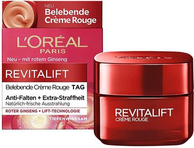 L'Oral Paris Revitalift CrÜme Rouge Gesichtscreme Falten Augenringe Damen 50 ml