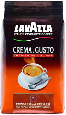 Lavazza Crema e Gusto Tradizione Italiana Bohne Kaffeebohnen 1 kg 1er Pack