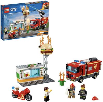 LEGO City 60214 Feuerwehreinsatz im Burger-Restaurant 3 Minifiguren 327 Teile