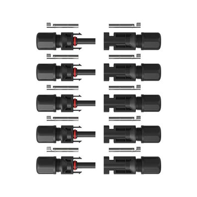 5er Set Solarstecker MC4 Kabelstecker für Solarpanel IP67 Wasserschutz, 2,5-6mm²