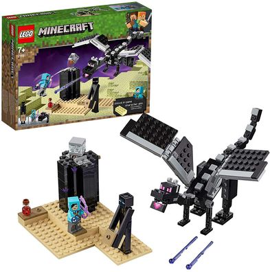 LEGO Minecraft 21151 Das letzte Gefecht Drachenjäger-Minifigur Enderdrachen