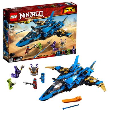 LEGO Ninjago Legacy 70668 - Jays Donner-Jet Nya Pythor 4 Minifiguren 490 Teile