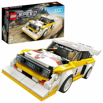 LEGO Speed Champions 76897 Audi Sport Quattro S1 1985 Rennwagen Rally Spielzeug