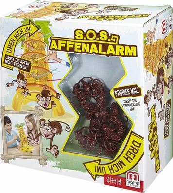 Mattel Games 52563 - S.O.S. Affenalarm Kinderspiel Gesellschaftsspiel ab 5 Jahre