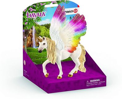 Schleich 70576 Bayala Geflügeltes Regenbogeneinhorn Spielfigur Minifigur Motorik