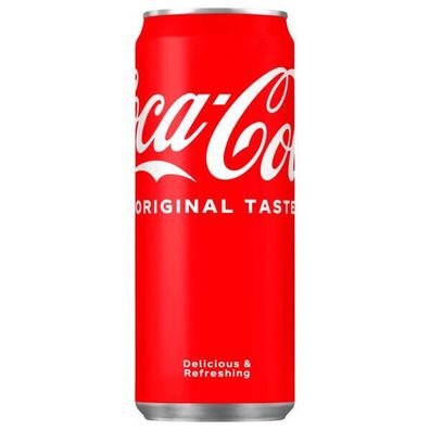 Coca Cola Dose koffeinhaltiges Erfrischungsgetränk 330ml 24er Pack Einweg Pfand