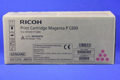 Ricoh 408316 Toner Magenta -A