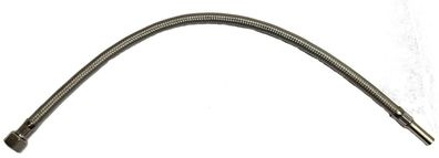 Flex-Schlauch ÜM 3/8" x Rohrstutzen 10 mm flexibler Panzerschlauch 50cm / 500 mm