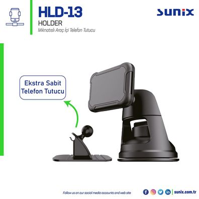 Sunix Autohalter Handy-Halterung Magnetisch für Armaturenbrett Windschutzscheibe