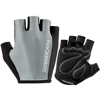 Rockbros Fahrradhandschuhe Grau Fäustlinge Unisex aus Polyester Handschuhe