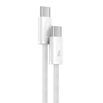 Baseus Dynamic Series Kabel USB-C / USB-C 100W Schnellladekabel in Weiß