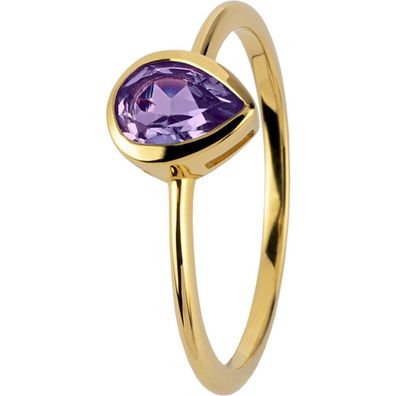 Jacques Lemans - Ring Sterlingsilber vergoldet mit Amethyst - SE-R123F