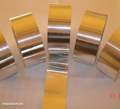 Aluklebeband Aluminiumklebeband Rolle 45 m x 50 mm Klebeband Alu Reinaluminium