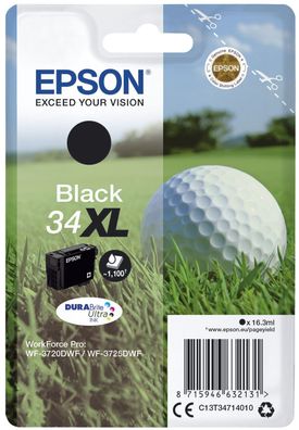 Epson C13T34714010 Original Epson Tintenpatrone schwarz High-Capacity (C13T3471401