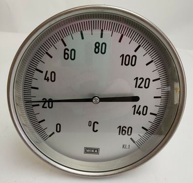 WIKA Bimetall Thermometer 0°C - 160°C Ø160mm Tauchschaft 160mm A52.160-1-C1K