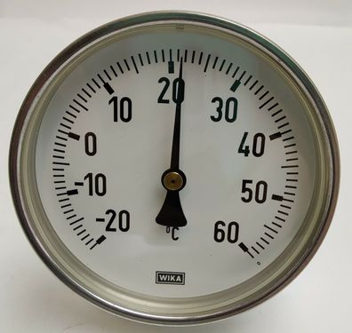 WIKA Bimetall Thermometer -20°C - + 60°C Ø100 mm Tauchschaft 160mm 3903265