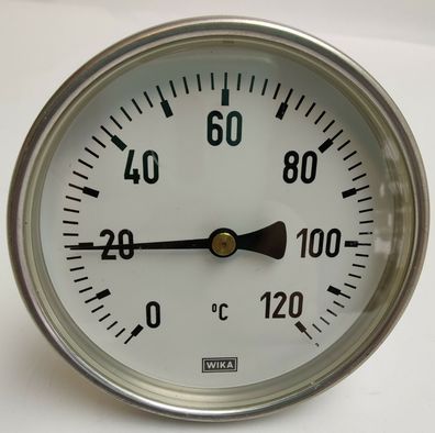 WIKA Bimetall Thermometer 0°C - 120°C Ø100mm Tauchschaft 100mm 12933814