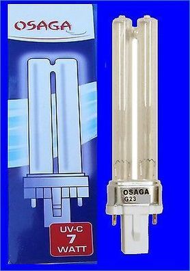 UVC Ersatzlampe 7 Watt OSAGA für alle UV-C Klärgeräte u Teichklärer UVC Lampe