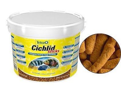 Tetra Cichlid Sticks 10 L. Hauptfutter für alle Cichliden u.a. große Zierfische