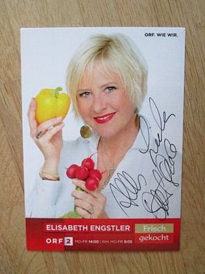 Musikstar & ORF Fernsehmoderatorin Elisabeth Engstler - handsigniertes Autogramm!!!