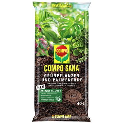 COMPO SANA® Grünpflanzen- und Palmenerde - 40 Liter