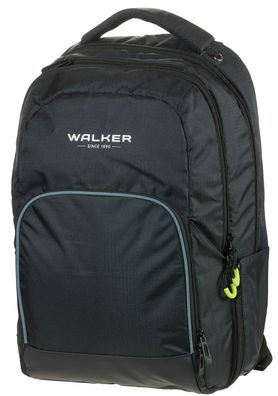 walker 42128-380 Schulrucksack Wizzard College 2.0 - all black