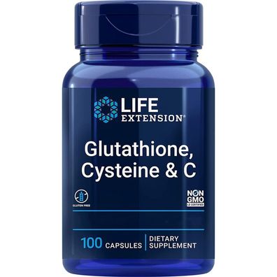 Life Extension, Glutathione Cysteine & C, 100 Kapseln