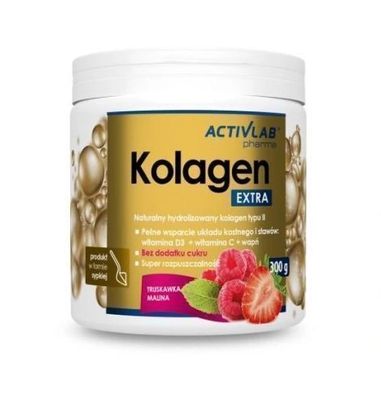 Activlab Himbeer-Erdbeer Kollagen Pulver, 300g