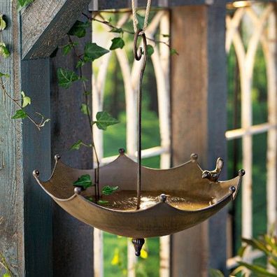 Vogeltränke Schirm Vogel Frühling Sommer Herbst Winter Garten Terrasse Geschenk