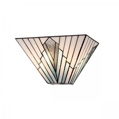 Elstead Lighting Alderley Wandleuchte Uplight 2-Light Bronze E14 Tiffany mehrfarbig