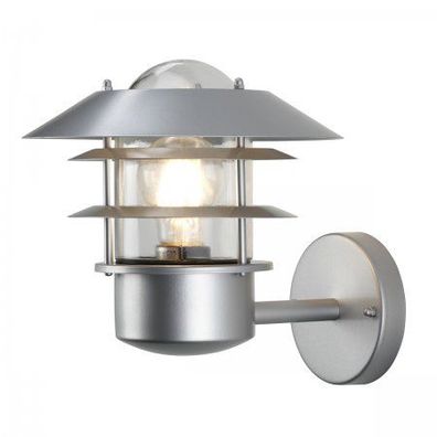 Elstead Lighting Helsingor Wandleuchte 1-Light Silber IP44 E27