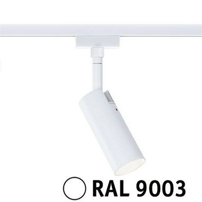 Paulmann 94889 URail LED Schienenspot Tubo 3-Step-Dim 3000K Signalweiß RAL 9003