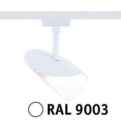 Paulmann 94960 URail LED Schienenspot Alejandro 3000K 3-Step-Dim 230V Signalweiß RAL