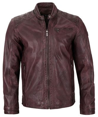 Jilani - Herren Lederjacke Lammnappa bordeaux