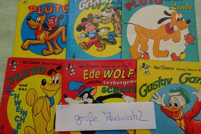 Pestalozzi Walt Disney Micky Maus Buch Pluto Goofy Ede Wolf Gustav Gans