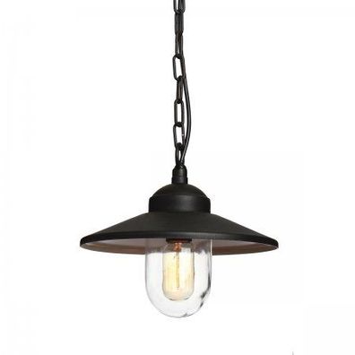 Elstead Lighting Klampenborg Pendelleuchte 1-Light Schwarz IP44 E27