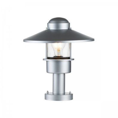 Elstead Lighting Klampenborg Sockelleuchte 1-Light Silber IP44 E27